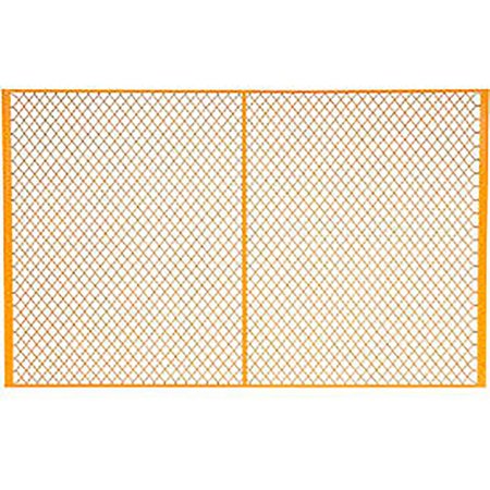 GLOBAL INDUSTRIAL Machinery Wire Fence Partition Panel, 8'W, Yellow 184907